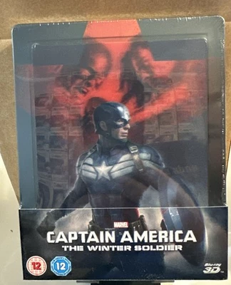 Captain America - The Winter Soldier 2015 UK 3D Lenticular Steelbook NEW - Image 1 of 2
