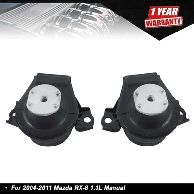 2PCS Front Left & Right Motor Mount Fit For Mazda RX-8 2004-2011 1.3L Manual - Image 1 of 4