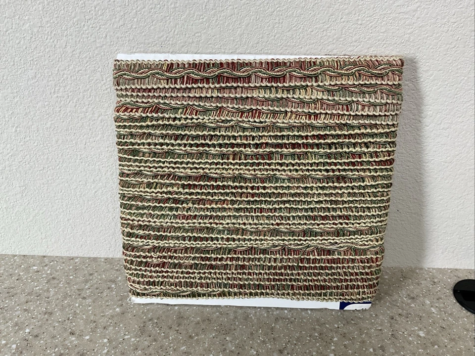 Cinta bordada de aproximadamente 12 yardas rosa, verde, rojo, amarillo mantequilla Foto 1 de 4