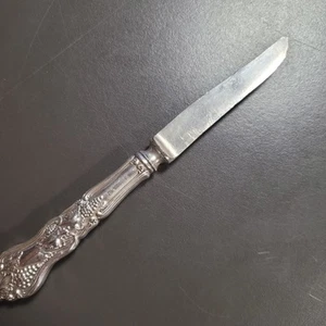 Cuchillo de fruta American Silver Co ASCo MOSELLE 6" 1906 plateado usado vintage - Imagen 1 de 5