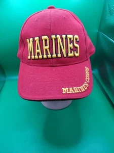 Marines Corps Red Cap USMC Adjustable - Picture 1 of 7