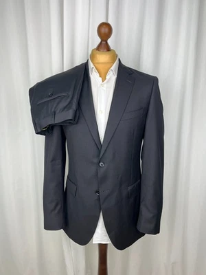 HAWES & CURTIS Sartorial Great Quality Classic Black 2 Piece Wool Suit 40US50IT - Image 1 of 4