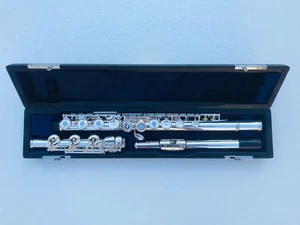 17 Open Hole Close Hole Dual Use Silver-Plated Carved Flute French Key Mechanism - Picture 1 of 10