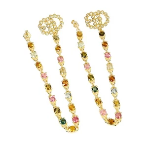 925 Sterling Silver Earrings Round Tourmaline 3.5mm Natural Gemstone Jewelry - Picture 1 of 13