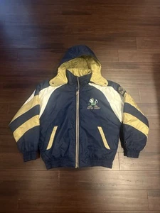 Vintage Notre Dame Puffer Jacket Pro Player Fighting Irish Puffer Gr. Large 90’s - Bild 1 von 7