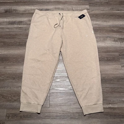 Polo Ralph Lauren Men's 5XB Beige Heather Double Knit Jogger Pants *FLAW* - Image 1 of 4