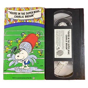 Vintage 1993 You’re in the Super Bowl Charlie Brown VHS LVI  - Picture 1 of 2