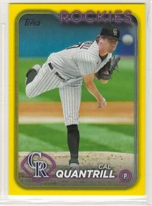Cal Quantrill 2024 Topps Series 2 Yellow Parallel #638 Rockies - Retail Exclusive - Bild 1 von 1
