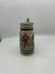 VINTAGE AVON BEER STEIN - HISTORY OF FOOTBALL - 1983 HANDCRAFTED IN BRAZIL - Picture 1 of 10