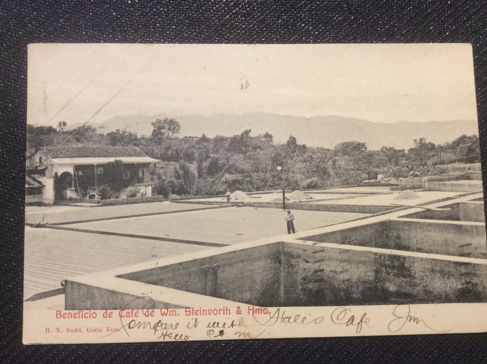 Postal vintage de Costa Rica con sello de cuatro centimos difícil de encontrar Foto 1 de 4