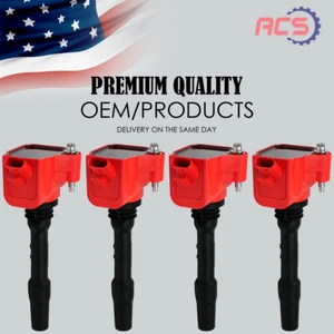 Set of 4 High Performance Ignition Coils OEM For BMW 230i 330e Mini Cooper UF750 - Picture 1 of 12