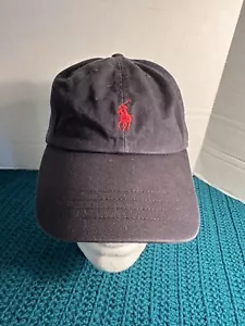 Baseballkappe Ralph Lauren Polomütze Riemen hinten blau rot Pony Logo - Bild 1 von 4