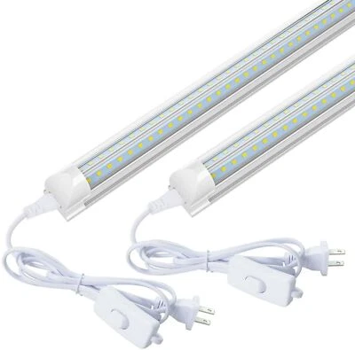 2 Pack 2FT LED Tube Light Bulb T8 24W High Output Ceiling Shop Light Fixture - Image 1 of 4