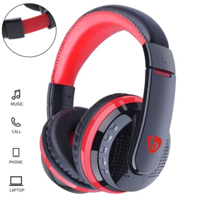 Bluetooth Headphones Wireless Over Ear with Stereo Sound Foldable Gaming Headset - Image 1 of 4