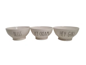 3 Rae Dunn Magenta Artisan Collection Cereal/Soup Bowls Apx 5.5in X 2.75in - Picture 1 of 3