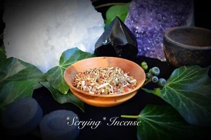 Scrying INCENSE handmade grain incense Wicca Pagan Witchcraft spells herbs - Picture 1 of 2