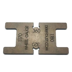 Medidor de inspección de ruedas derby de coche de madera de pino Go/No-Go - Imagen 1 de 4