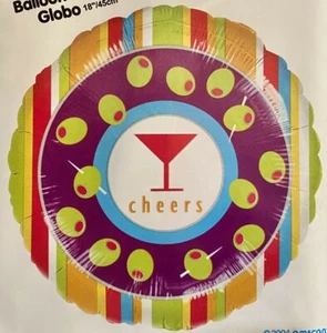 ¡OFERTA! [JUEGO DE 3] GLOBO DE SALUDOS -Martini bebidas 21 cumpleaños despedida de soltera - Imagen 1 de 3