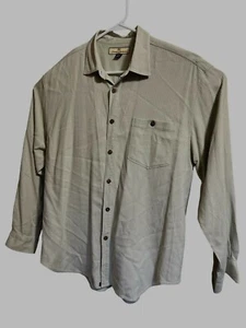 100% Silk - Large TOMMY BAHAMA Long Sleeve Shirt - Light Green, Square Patterns - Imagen 1 de 4