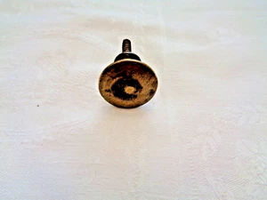 1790 door knob for cupboard- brass with long screw fixing - Picture 1 of 4