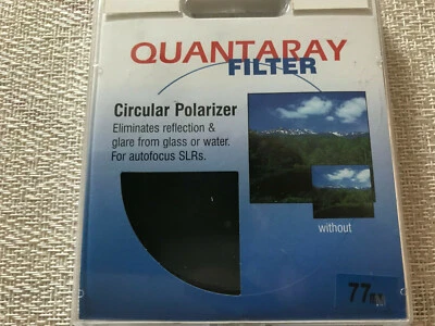 Quantaray 77mm Circular Polarizer Filter EXCELLENT CONDITION - Image 1 of 3