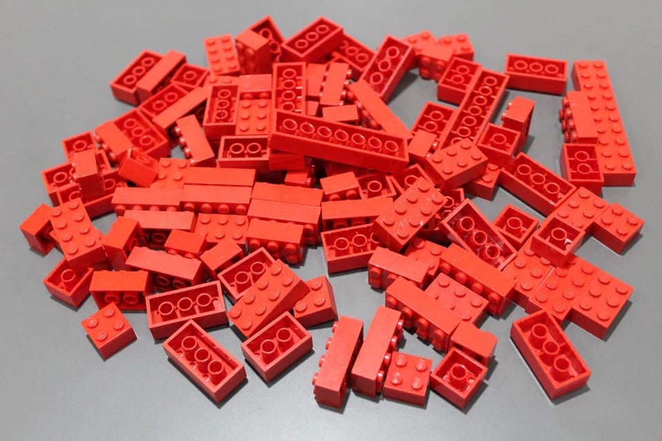 LEGO System 100 Basic Bausteine Basicsteine zweireihig rot red #4030 - Bild 1 von 1