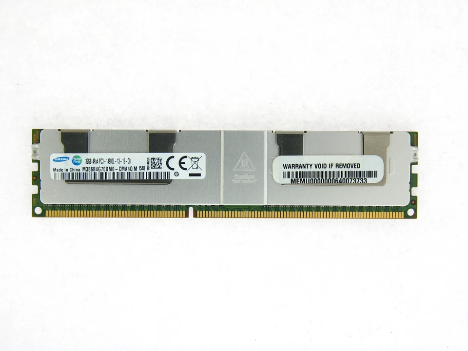 256GB Lot 8 32GB Samsung PC3-14900L DDR3 1866 4RX4 LRDIMM M386B4G70DM0-CMA - Image 1 of 1