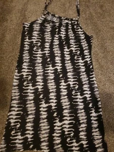 a.n.a Swimsuit Cover-Up Dress black and white Size S New Msrp $42.00 ⛱ Beach - Picture 1 of 3