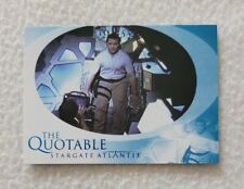 Rittenhouse Archives Stargate Atlantis Season 1 Quotable Trading Card Q-20 