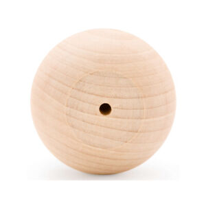 Unfinished Wood Ball Knobs 2-1/2 inch for Cabinets, Drawers, Crafts |Woodpeckers