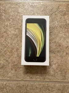 (BOITE VIDE SEULEMENT) Apple iPhone SE 2020 2e génération produit noir 64 Go - Photo 1 sur 3