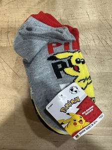 Pokemon No Show Socks Toddlers Size Medium 9- 2 1/2 (6) Pairs Pokémon Socks - Picture 1 of 2