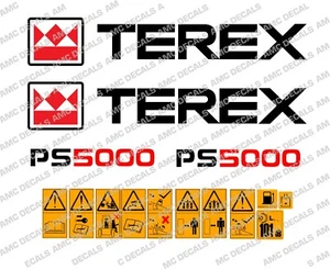 TEREX PS5000 DUMPER DECALS - Picture 1 of 1