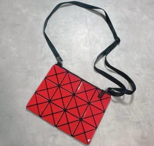 Bao Bao Bag Enamel Red Sacoche Shoulder Messenger  Fashion Style from Japan Used - Picture 1 of 12