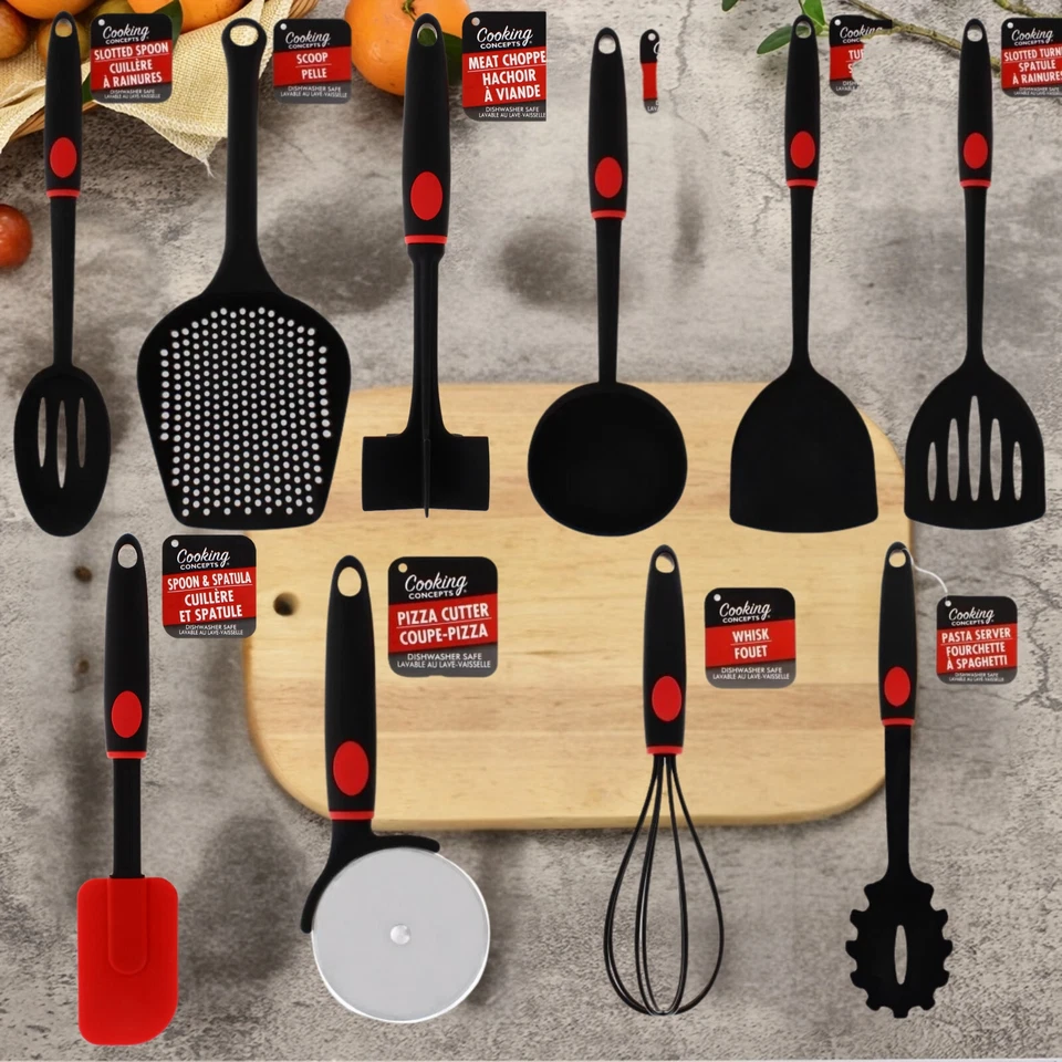 10pcs Cooking Utensils Set Non Stick Kitchen Tools Gadgets Spoon NEW - Image 1 of 4