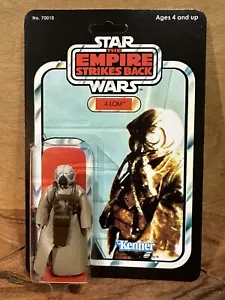 Action figure vintage Star Wars 4-LOM su scheda posteriore ESB 47 personalizzata - Foto 1 di 10