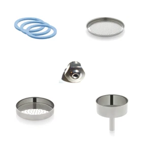 Giannini Espressokocher 1 Tasse Ersatzteile, Dichtung, Sieb, Trichter, Ventil - Bild 1 von 15