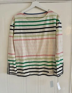 BNWT Talbots Striped Long Sleeved 100% Cotton Top In Size XS RRP $69.50 (P232) - Picture 1 of 6