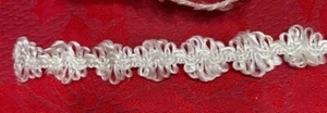 Looped Sections of Lace Trim -.75" widest sect White Crafting Bridal 10 YARDS - Picture 1 of 3