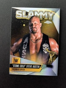 2025 Topps Chrome WWE SMY-SCS "Stone Cold" Steve Austin Slammy - Imagen 1 de 2