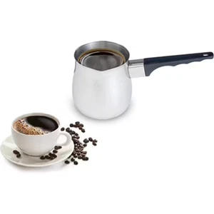 Cafetera turca de acero inoxidable de alta calidad 12 oz - Imagen 1 de 12