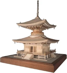 Woody JOE 1/50 Ishiyama temple Treasure Tower Wooden Model Assembly Kit - Picture 1 of 1