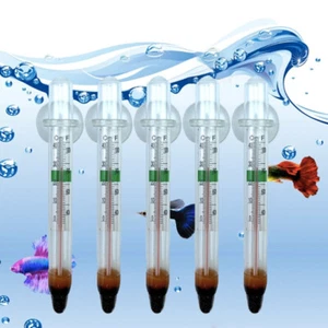 Termómetro para pecera acuario 5 piezas montaje en vidrio ventosa temperatura flotante - Imagen 1 de 12