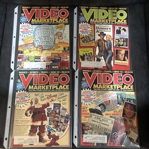 (4) 1988 1989 Video Marketplace Magazine Lot - Beatles Sorry Dancing Dundee - Imagen 1 de 6