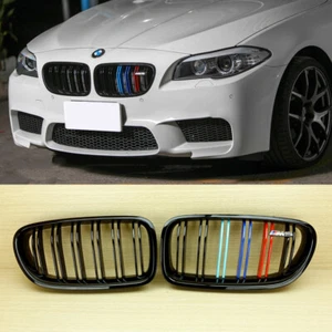 Parrillas delanteras estilo M5 negro brillante para piano BMW F10 color M 535i - Imagen 1 de 6