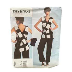 Issey Miyake Vogue Sewing Pattern Tunic Top Pants Factory Folds Uncut Size 6-14 - Picture 1 of 5