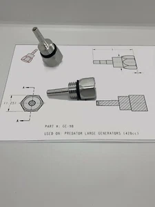 GenExhaust para generador Predator 8750/9000 - VARILLA DE ACEITE MAGNÉTICO NO ANODIZADO - Imagen 1 de 8
