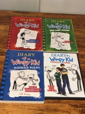 Diary Of A Wimpy Kid Books & DVD - 3 Paperback Kids Books by Jeff Kinney  - Image 1 of 4