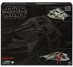Star Wars escala 6 pulgadas serie negra Snowspeeder con exclusiva figura Dak Ralter - Imagen 1 de 5