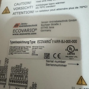 ECOVARIO 114RR-BJ-000-000 SERVO DRIVE 24VDC 7.1A T171162 - Picture 1 of 2